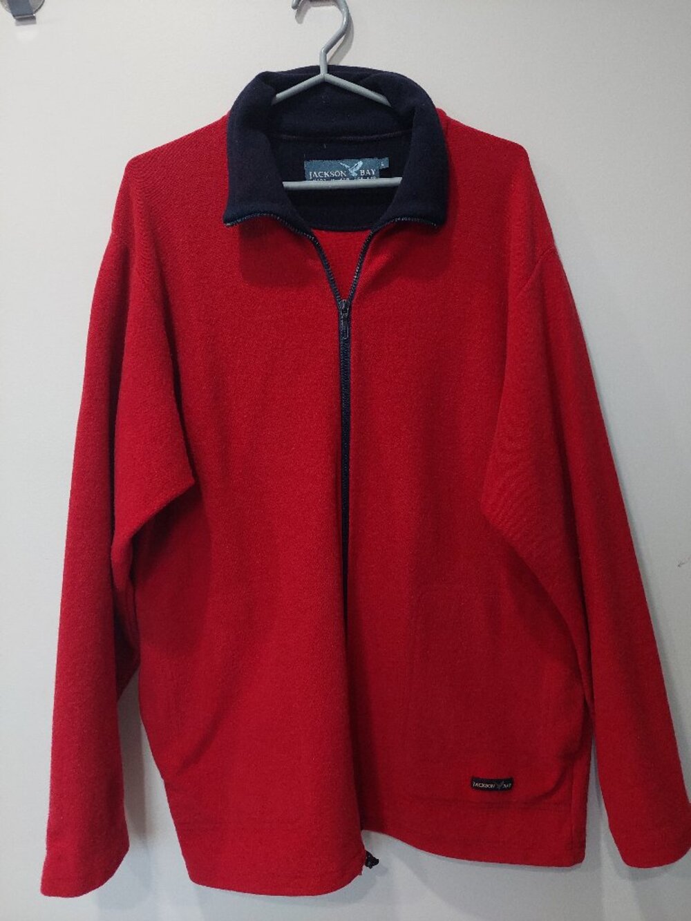 Jackson Bay Made In New Zealand Wool Blend Zip-up Sweater Jacket Vintage Gorpcor